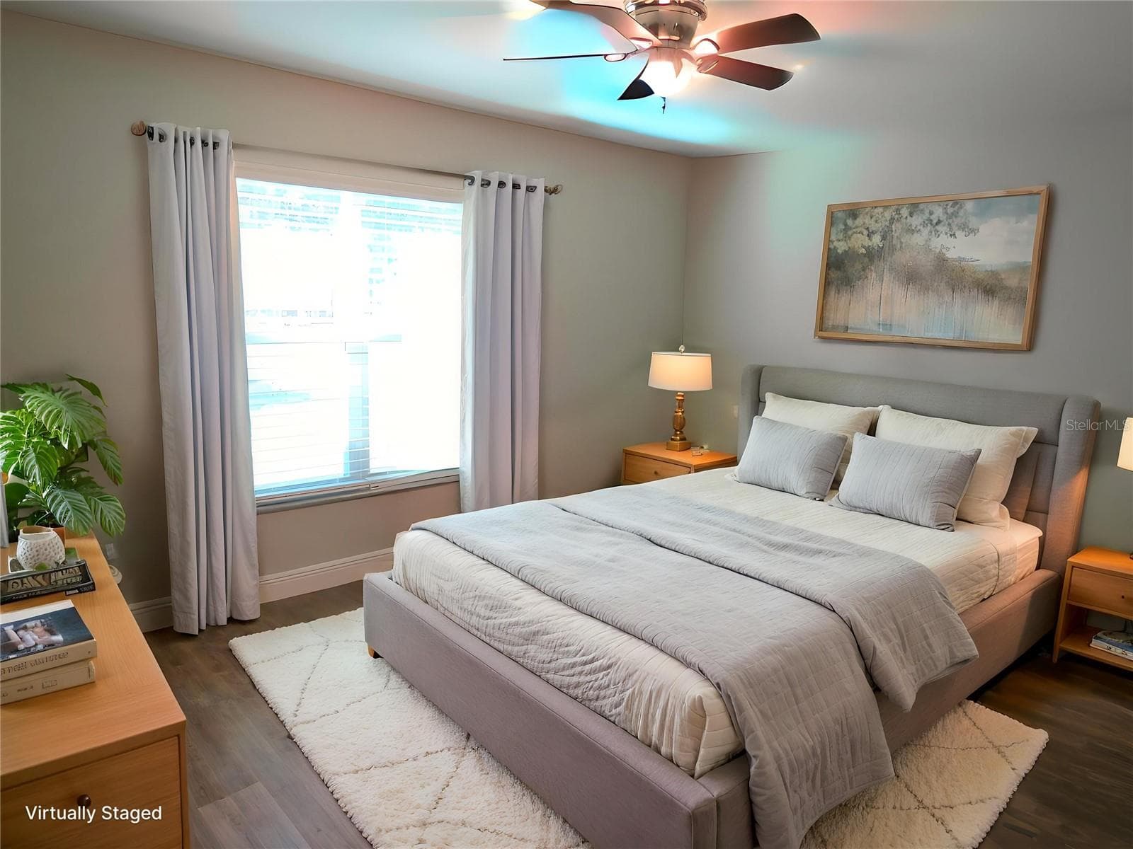 Primary bedroom vitrually staged - 2300 W WAVECREST DR, CITRUS SPRINGS
