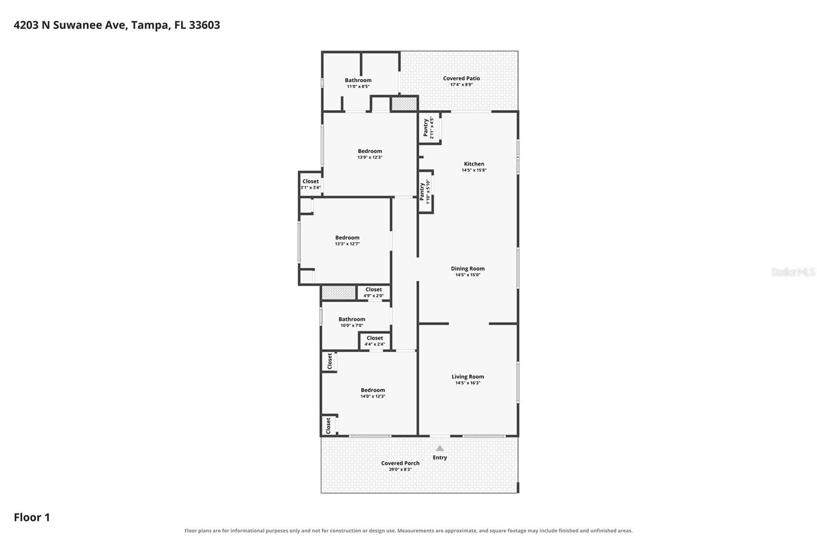 Floorplan - 4203 N SUWANEE AVE, TAMPA