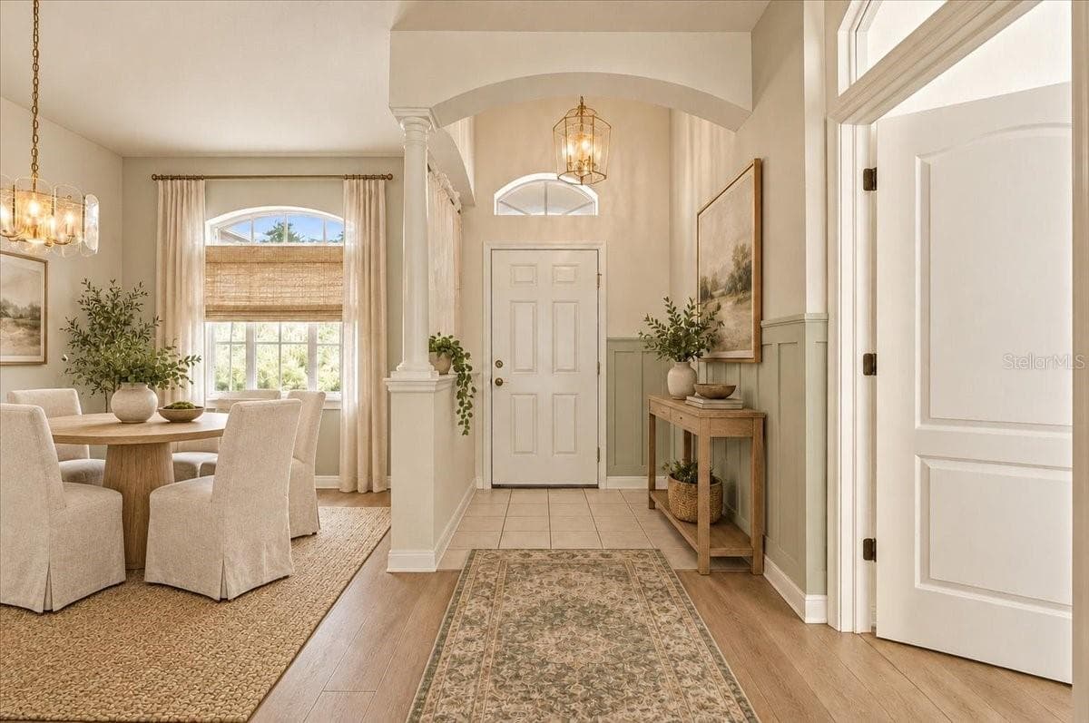 VIRTUALLY RENOVATED FOYER/DINING - 1731 BROOKSTONE WAY, PLANT CITY