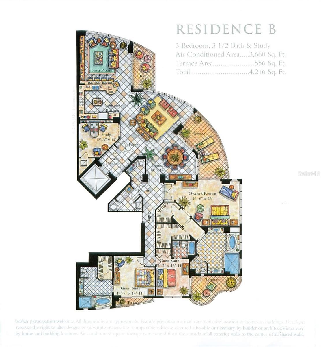502 Floor Plan - 180 BEACH DR NE #502, ST PETERSBURG