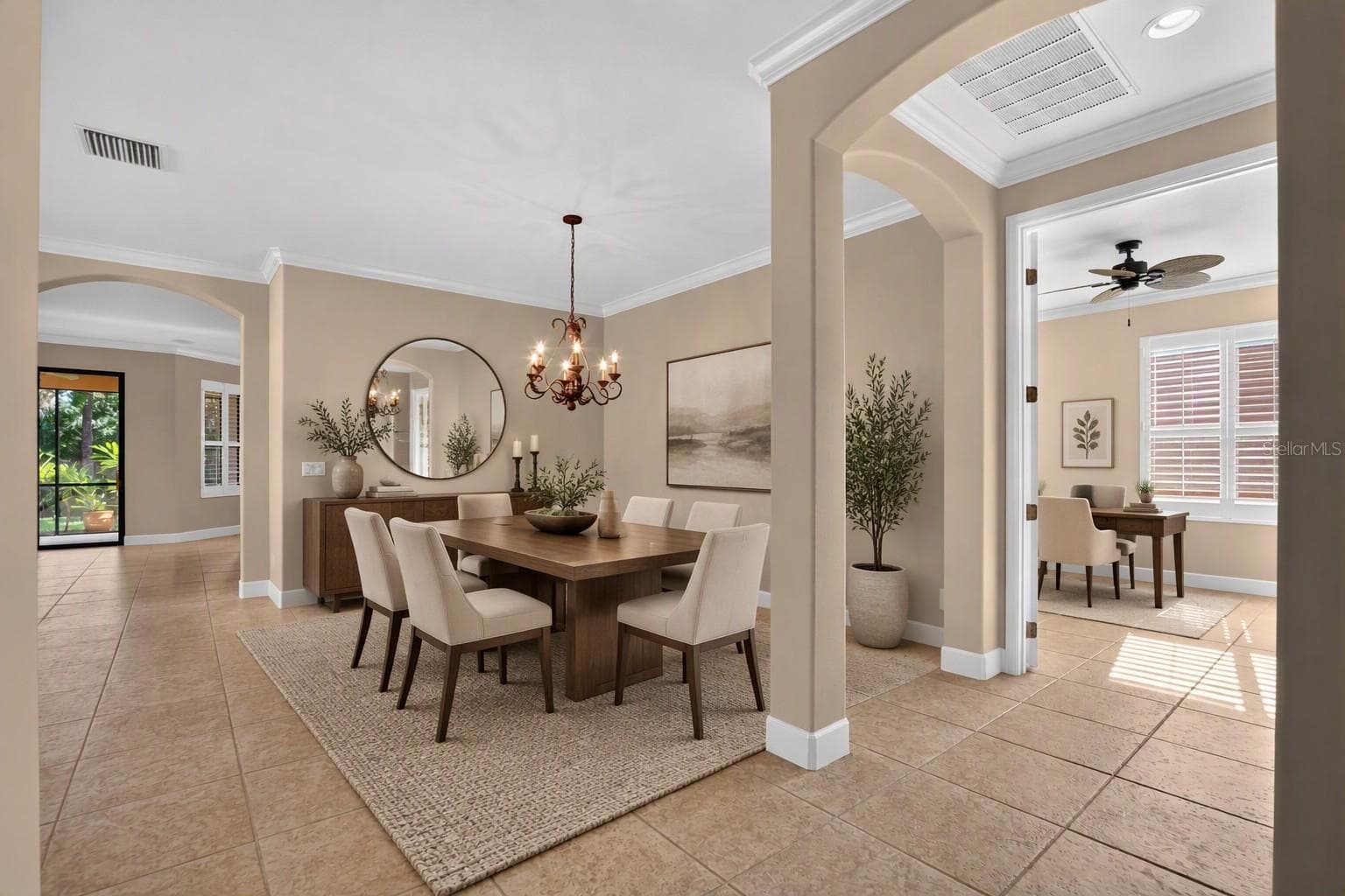 Virtual dinning room - 213 SILVER FALLS DR, APOLLO BEACH