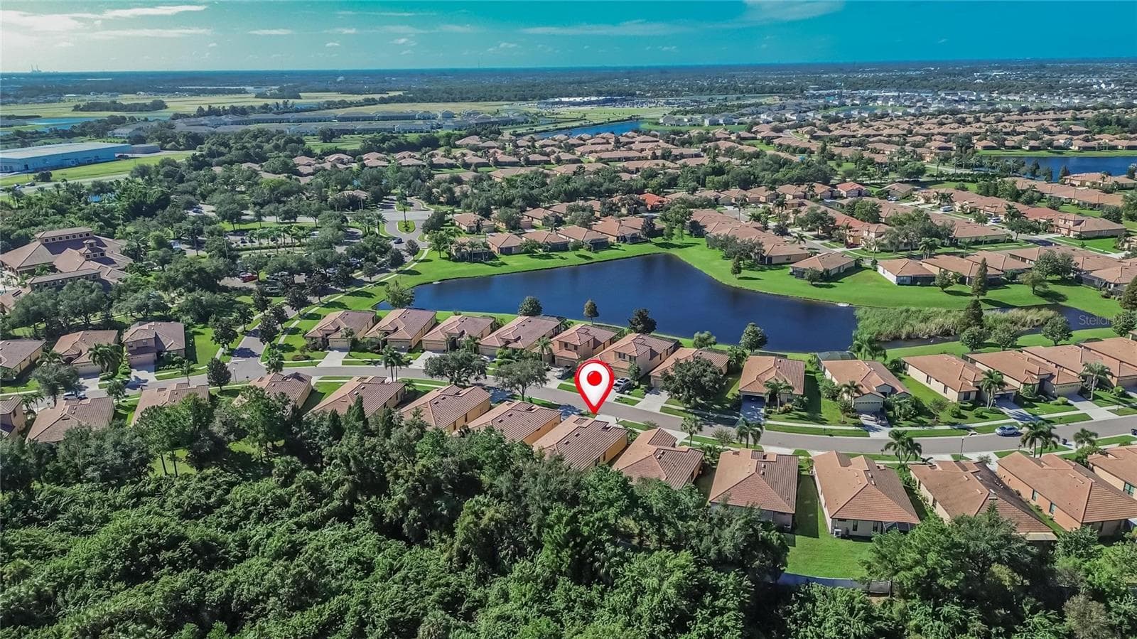 Aerial view - 213 SILVER FALLS DR, APOLLO BEACH