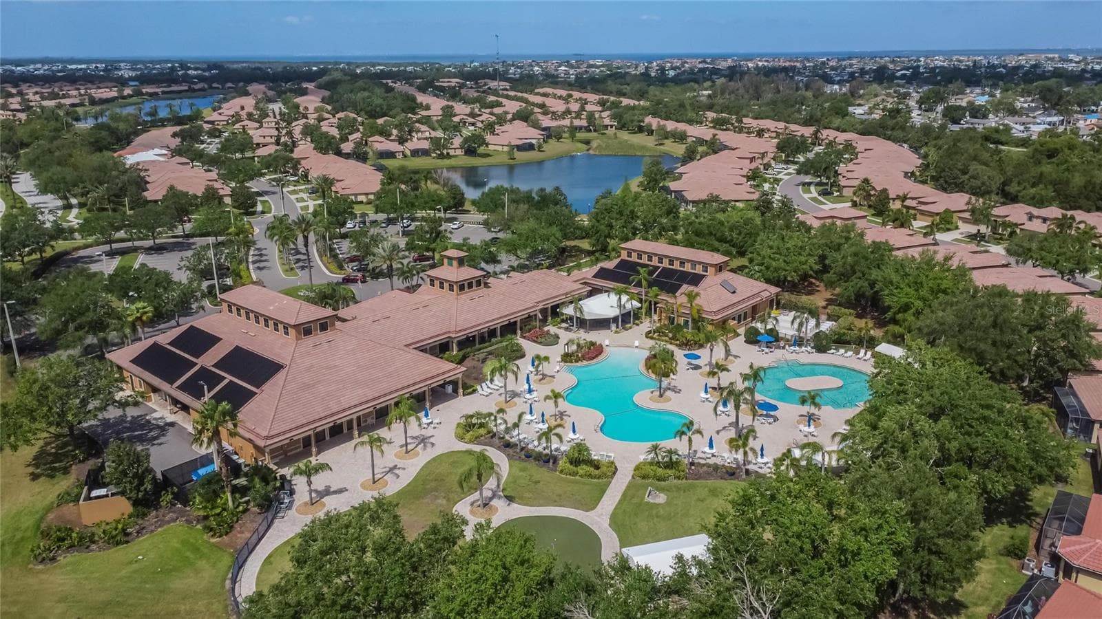 Aerial view of community - 213 SILVER FALLS DR, APOLLO BEACH