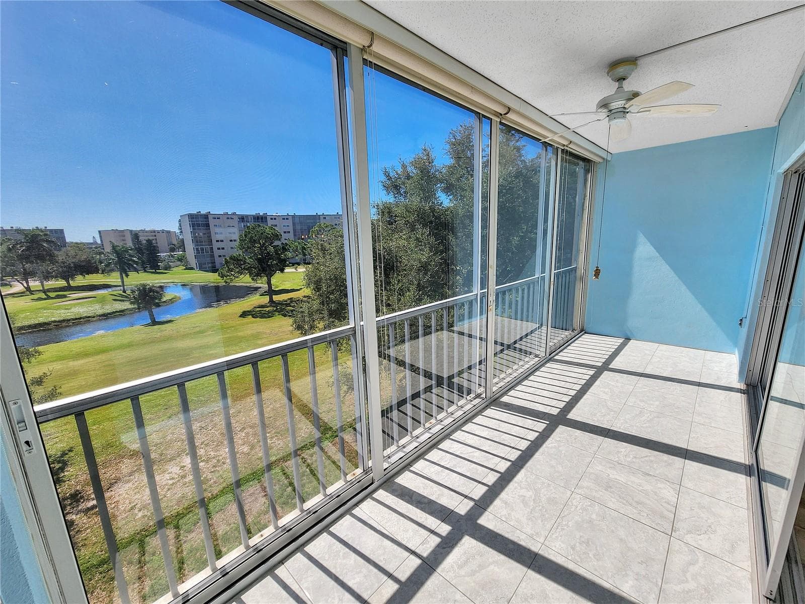 Balcony with golf course view - 3620 IRONWOOD CIR #404O, BRADENTON