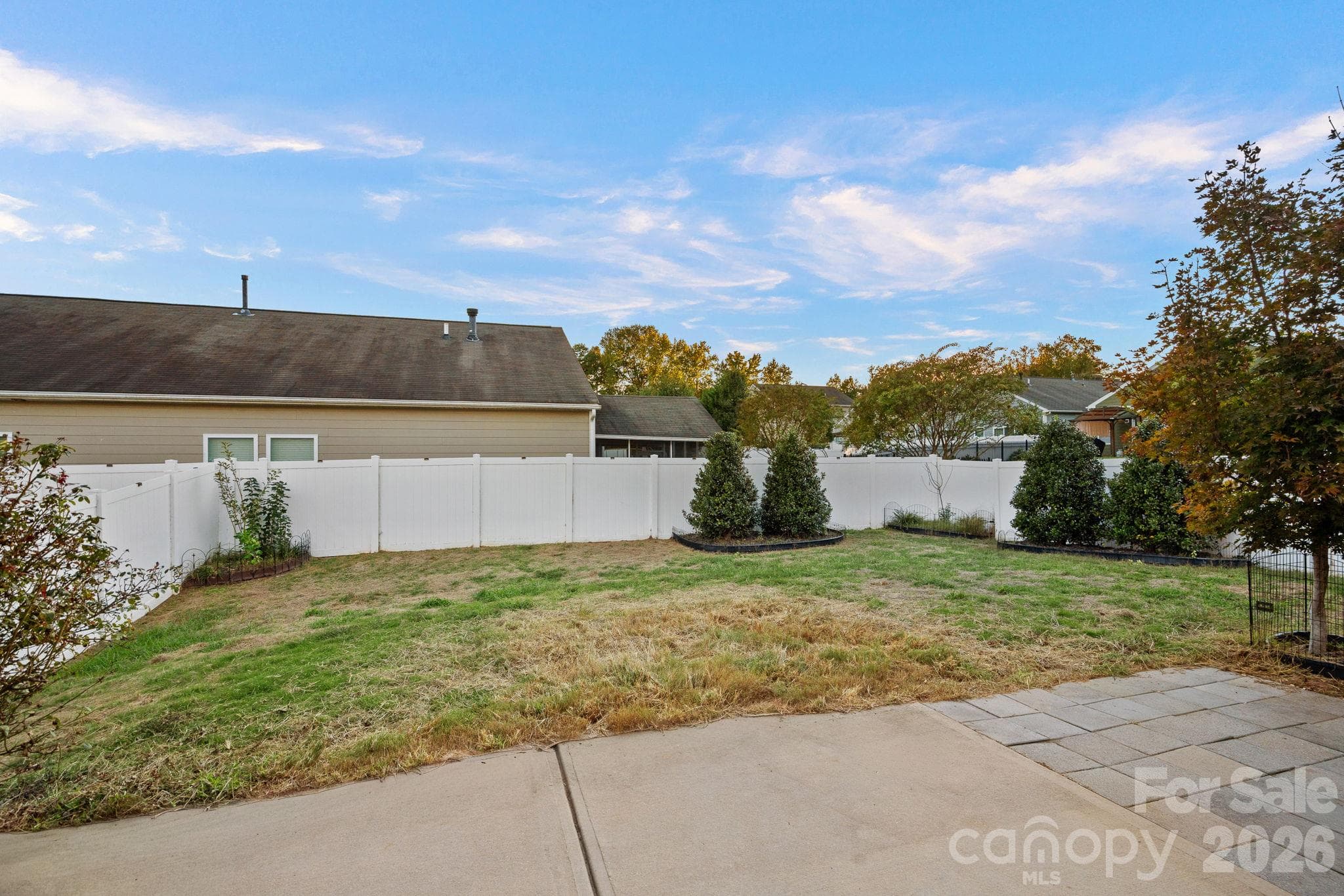 Flat, fenced back yard - 1555 Spring Blossom Trail, Fort Mill
