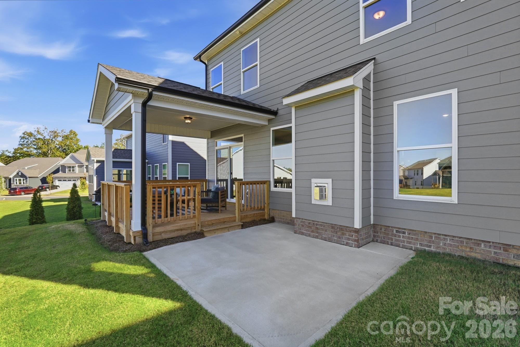 Rear patio and covered deck - 1433 Crooked Stick Drive, Rock Hill