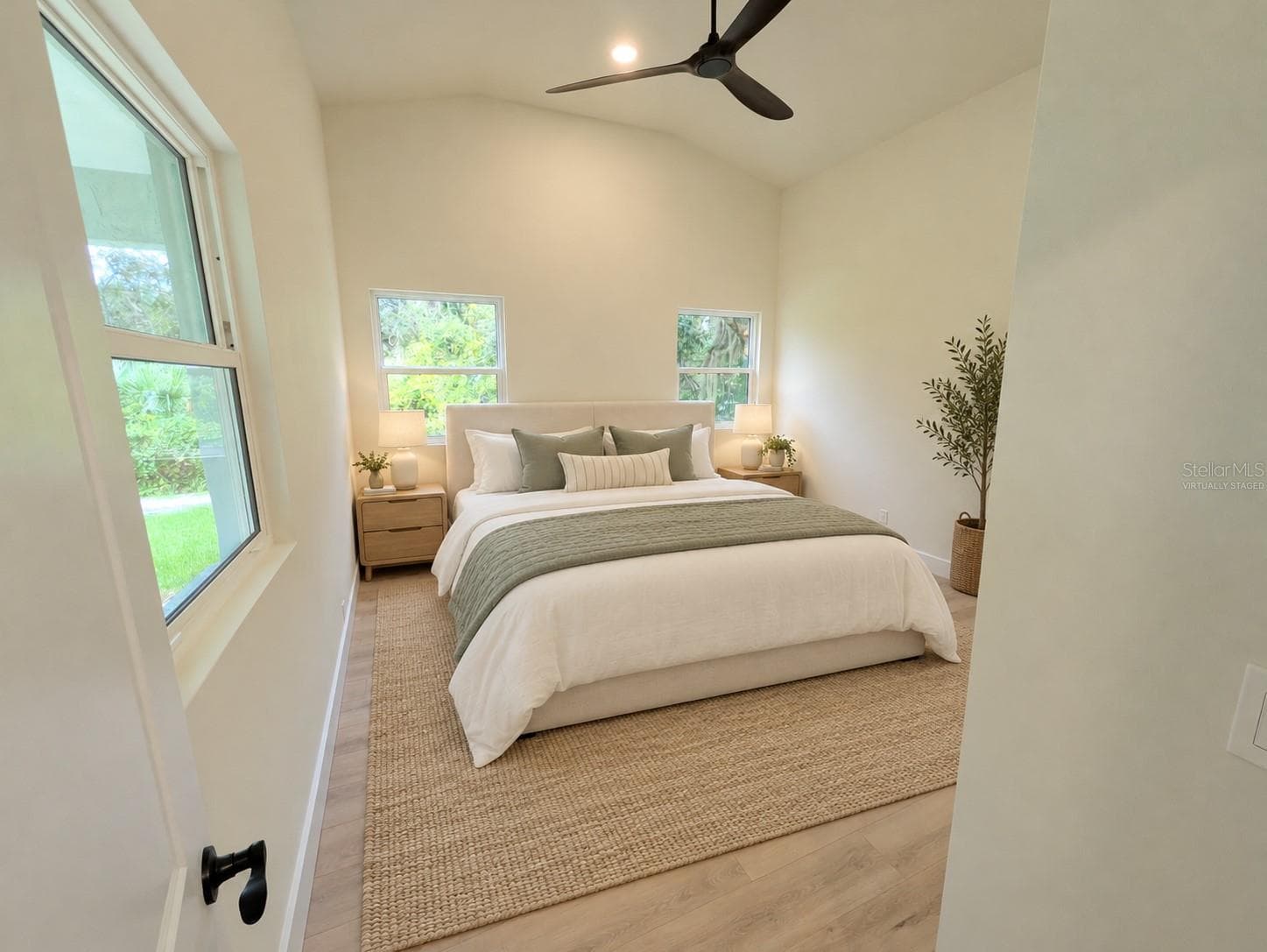 Primary Bedroom Virtually staged - 2748 GLENWOOD AVE, NEW SMYRNA BEACH