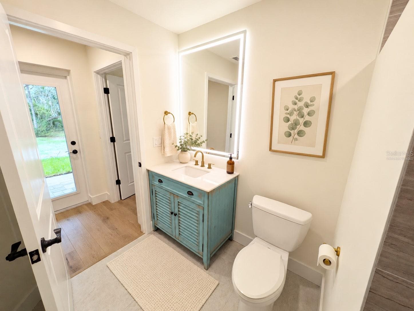 Bathroom 2 Virtually staged - 2748 GLENWOOD AVE, NEW SMYRNA BEACH