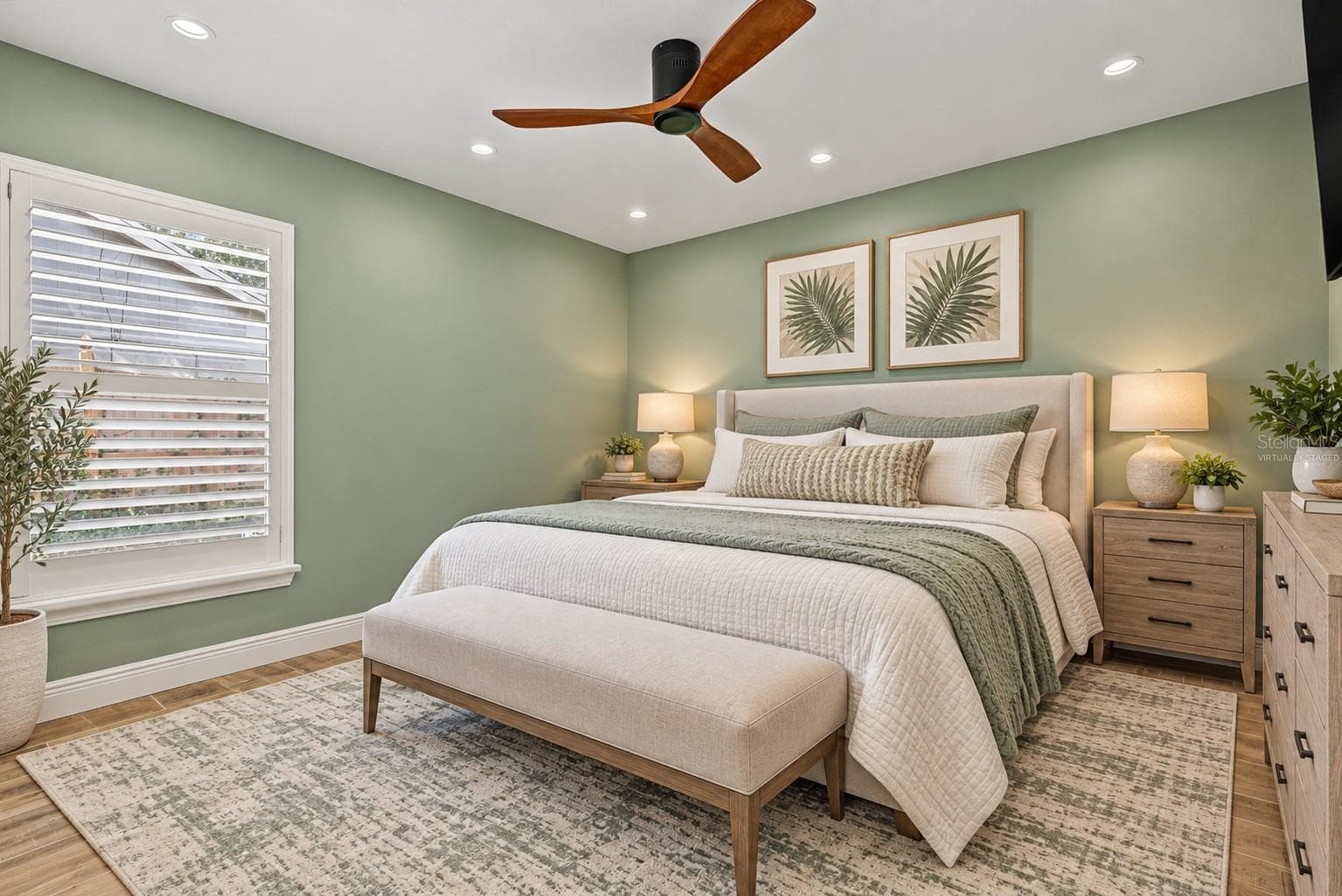 Virtually Staged Bedroom 3 - 5644 GLENCREST BLVD, TAMPA