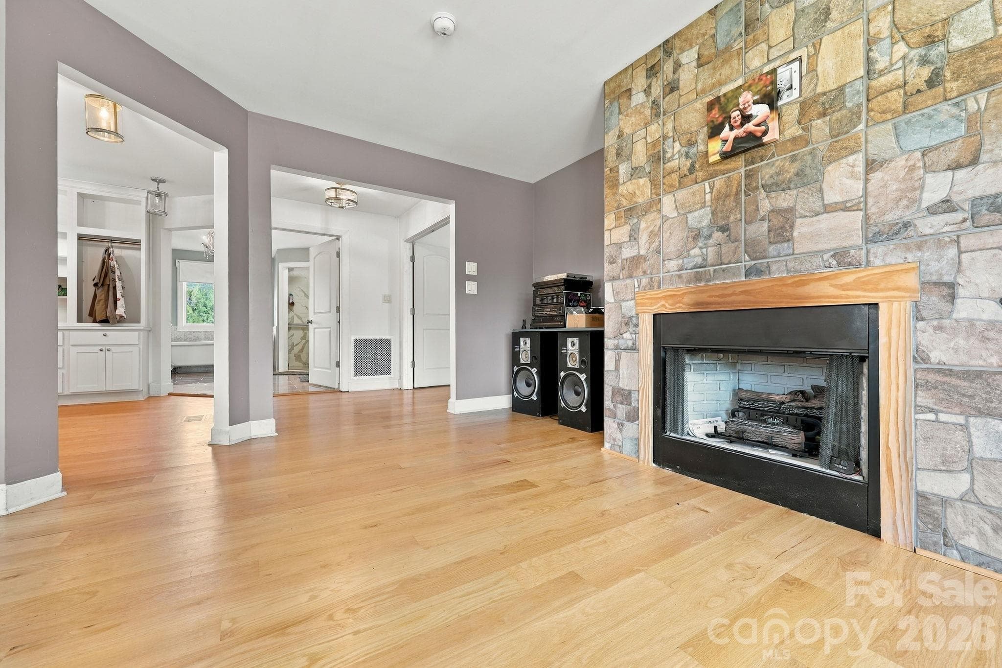 Fireplace in Primary Bedroom - 48155 Ingram Road, New London
