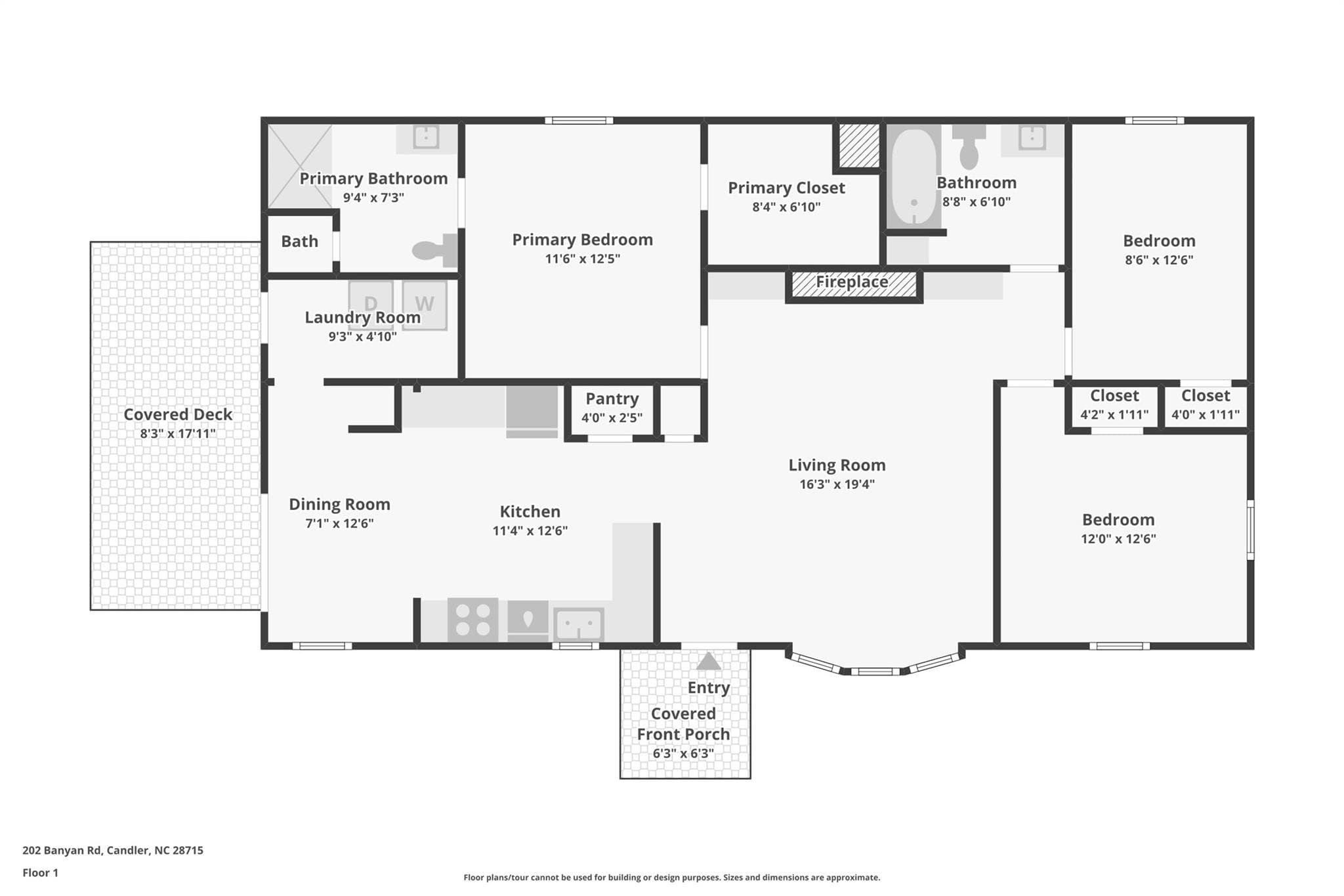 Take a look at the Floor Plan before we start the tour. - 202 Banyan Road, Candler