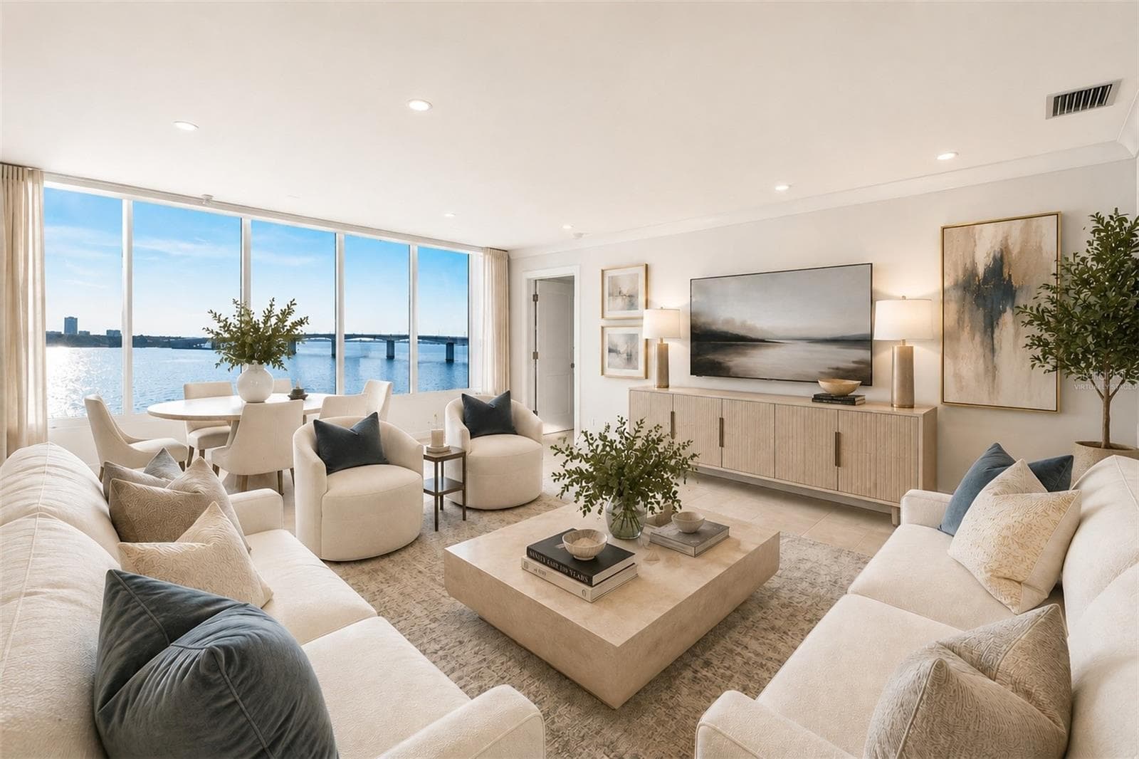virtually staged - 350 GOLDEN GATE PT #62, SARASOTA