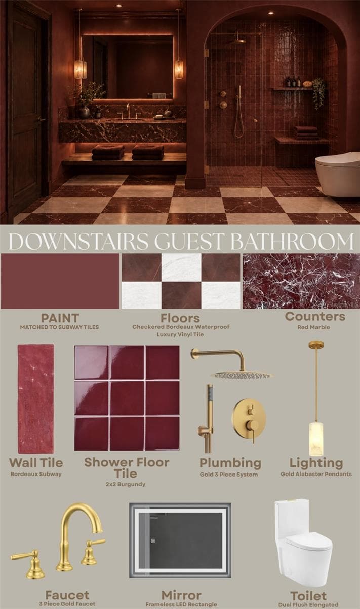 Moody downstairs bath - 2313 N RIVERSIDE DR, TAMPA