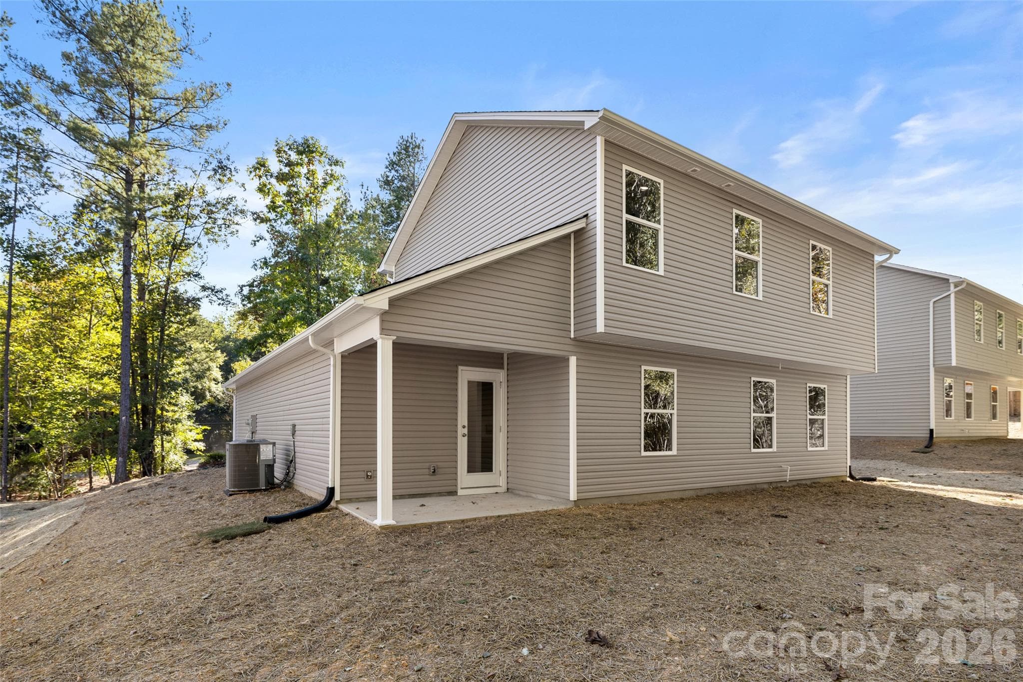 Covered rear porch and usable rear yard - 1703 Evans Drive, Lancaster
