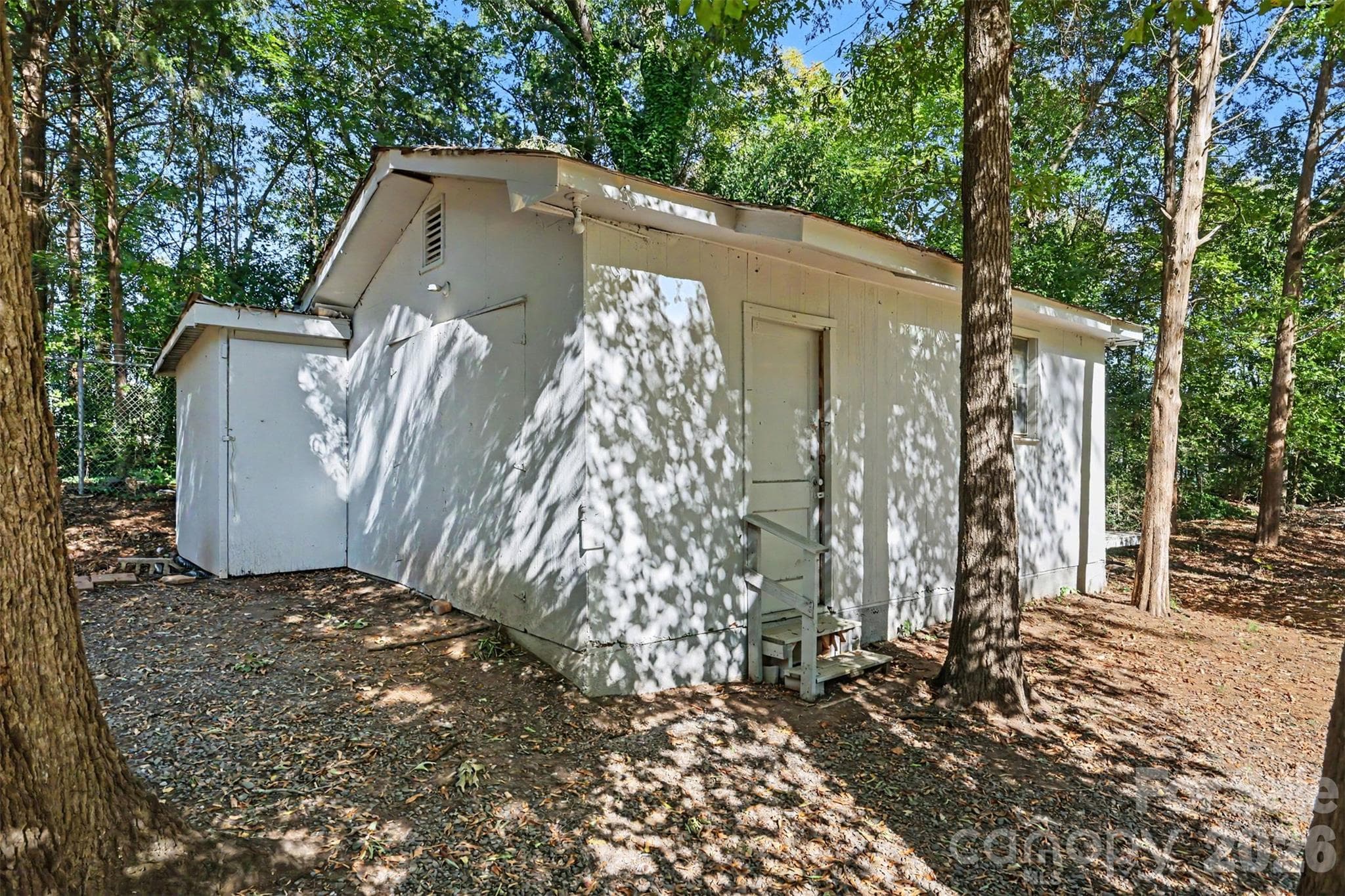 Storage shed in backyard - 519 Amon Lane, Pineville