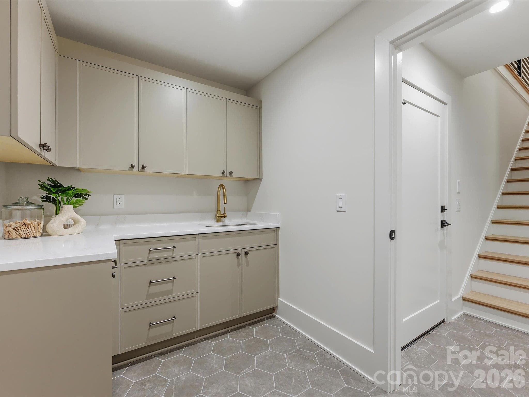 Laundry room on main level - 5401 Lancelot Drive, Charlotte