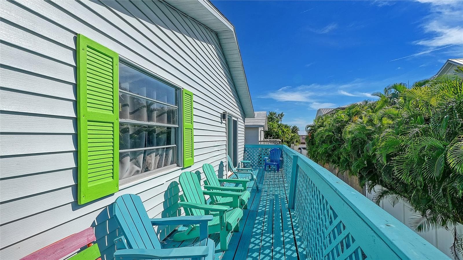Unit B, side balcony. - 2514 AVENUE B, BRADENTON BEACH