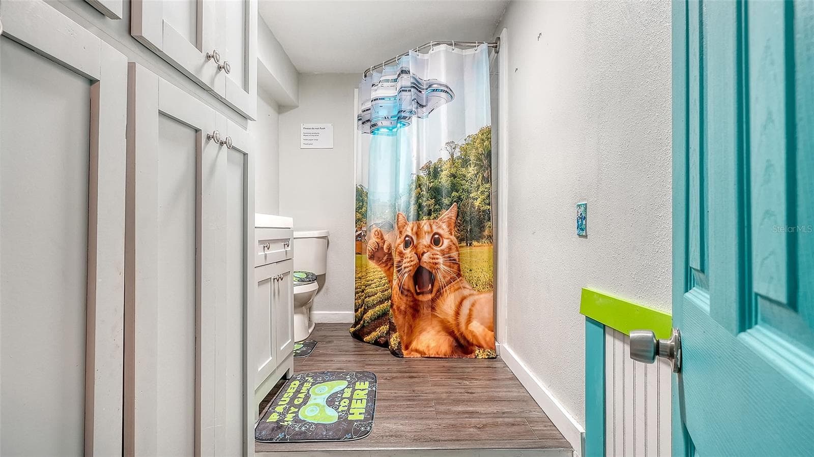 Converted garage bathroom/storage space. - 2514 AVENUE B, BRADENTON BEACH