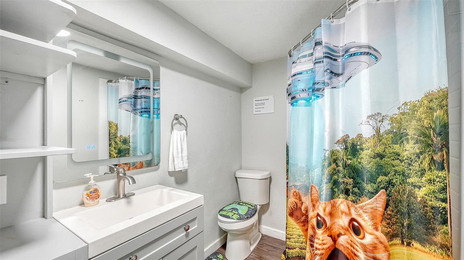 Converted garage bathroom/storage space. - 2514 AVENUE B, BRADENTON BEACH