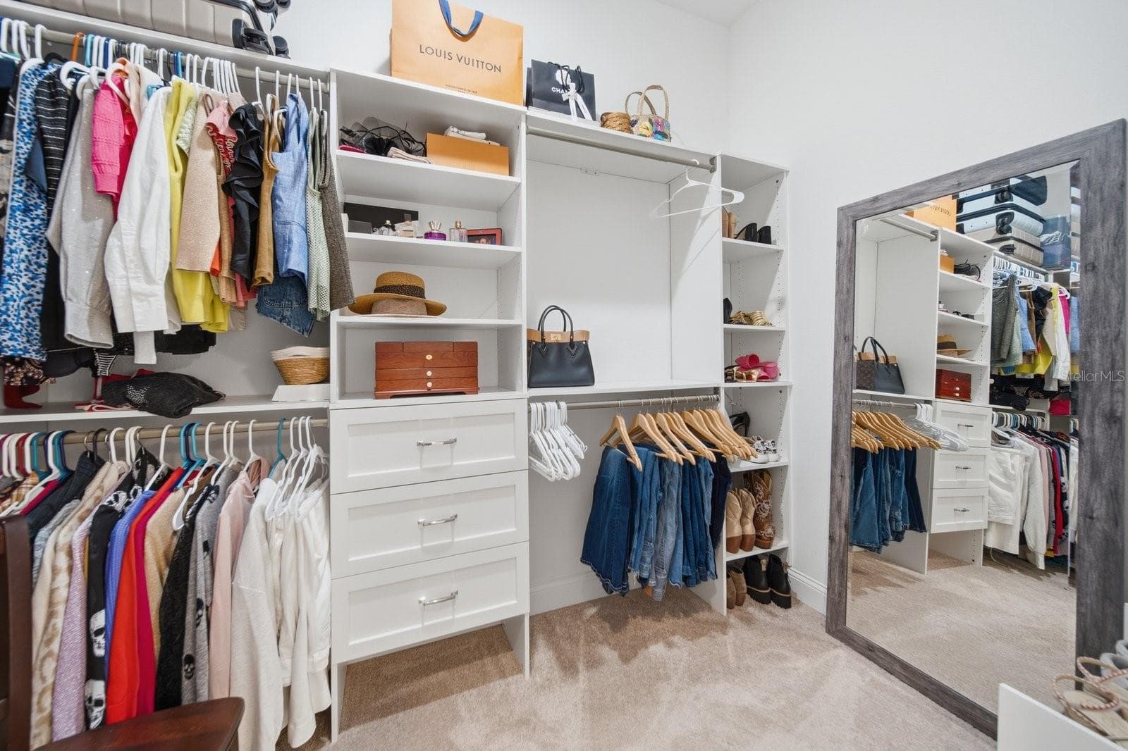 one of two walk-in master closets - 3608 E STERLING CIR, TAMPA