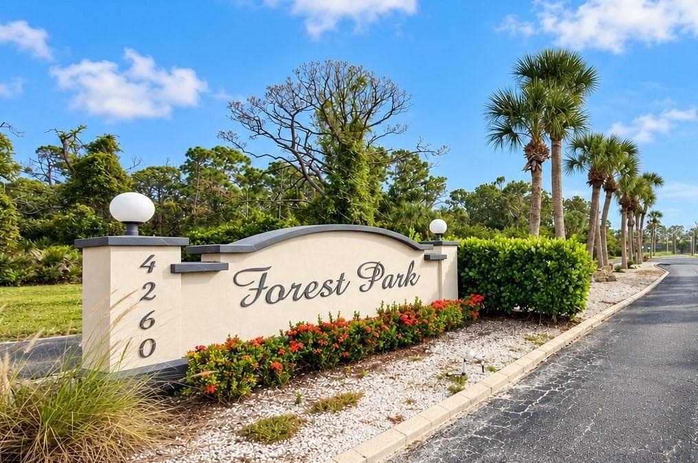 Entry to Forest Park - 4260 PLACIDA RD #9C, ENGLEWOOD