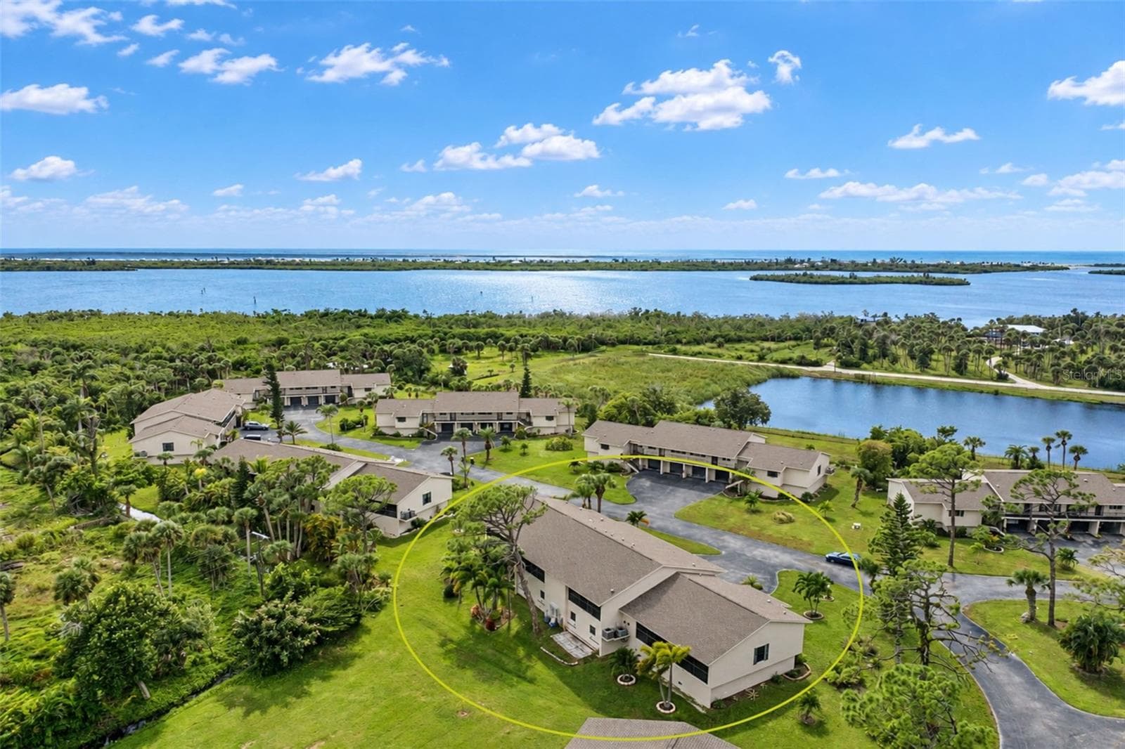 Aerial #10- notice Lemon Bay in the background! - 4260 PLACIDA RD #9C, ENGLEWOOD