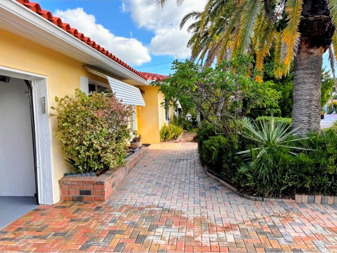 lots of walking pavers - 8175 GULF BLVD, ST PETE BEACH