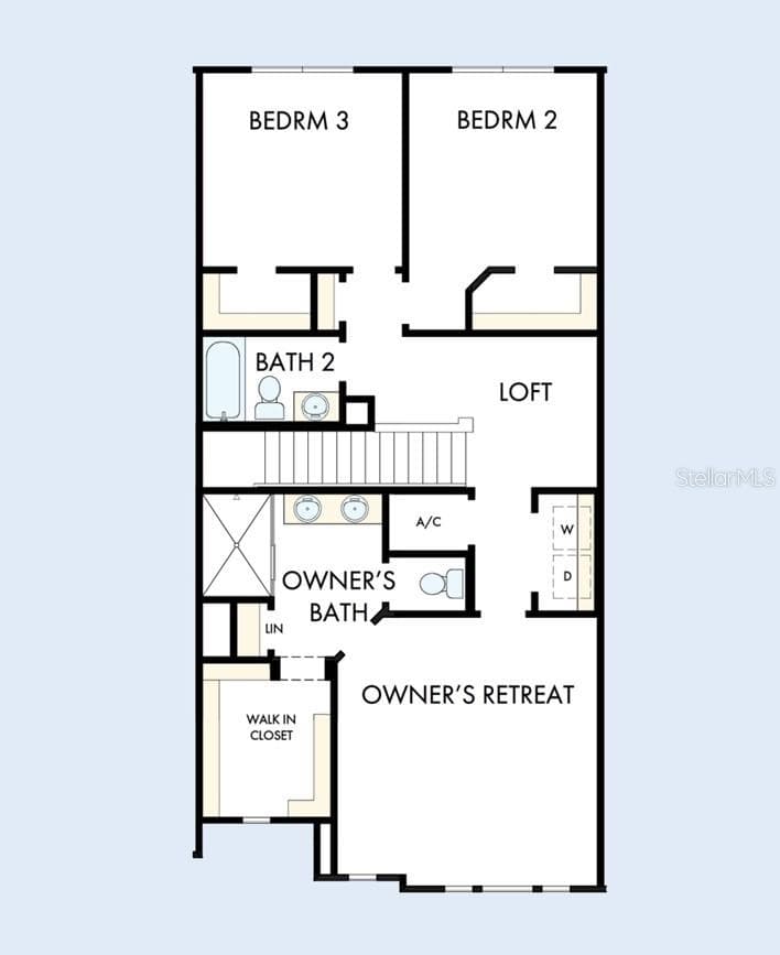 Floor Plan Second Floor - 7211 TIDELAND LN, SARASOTA
