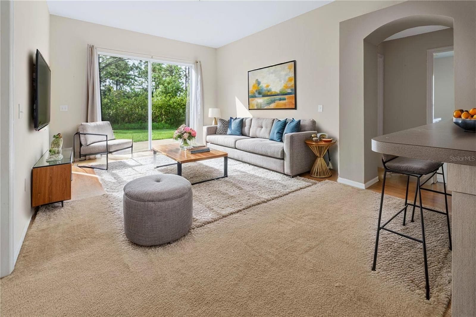 Staged Family Room - 3626 BENSON PARK BLVD, ORLANDO