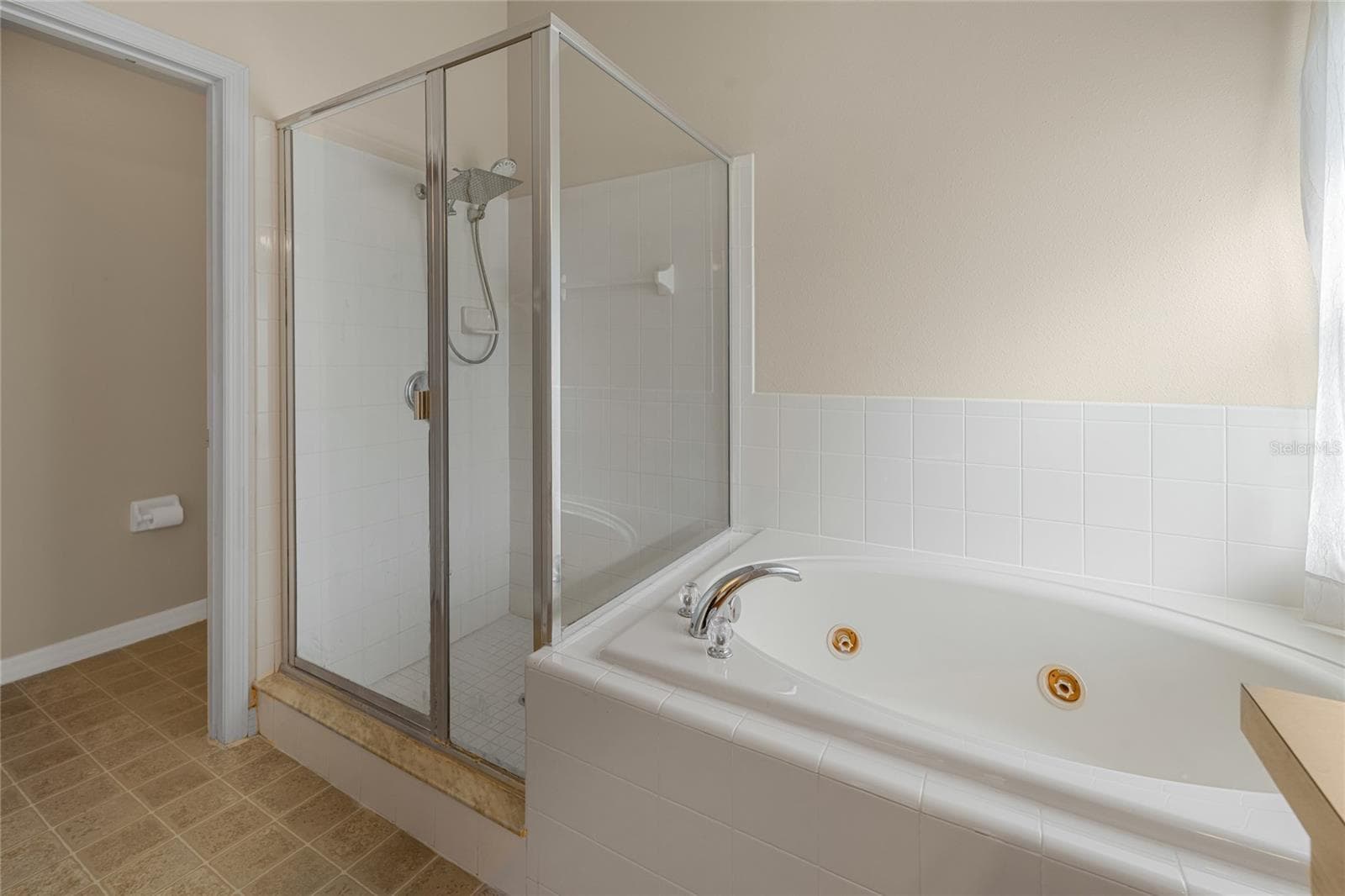 Primary bathroom with shower and tub - 3626 BENSON PARK BLVD, ORLANDO