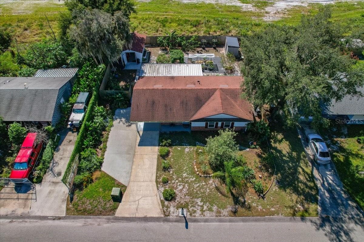 Front aerial view - 4801 WESTON RD, BARTOW