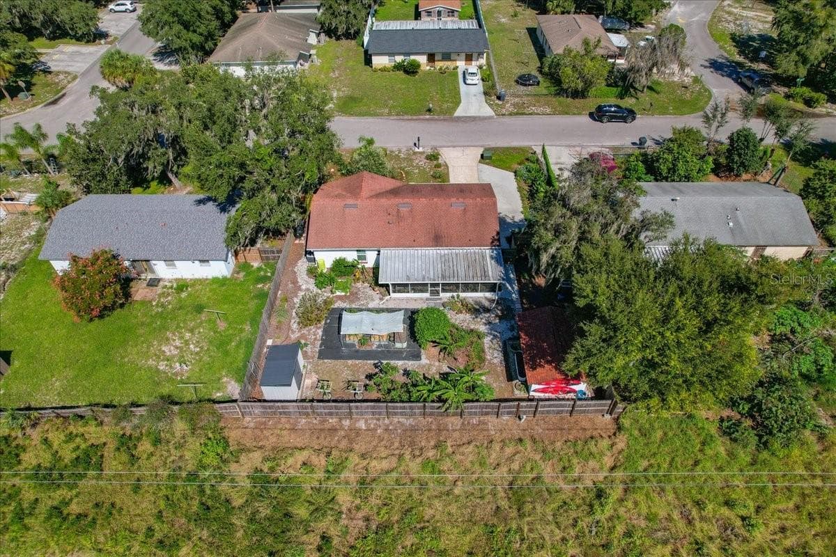 Aerial view - 4801 WESTON RD, BARTOW