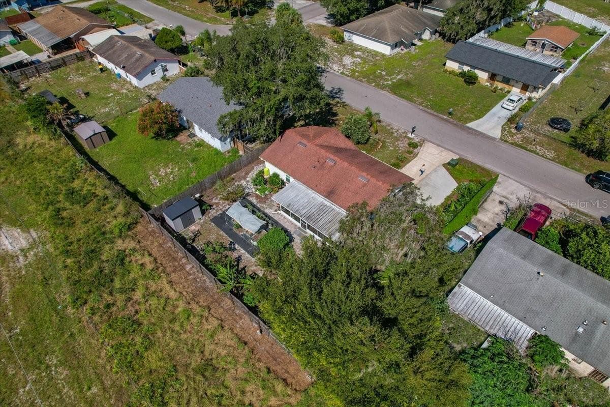 Aerial view - 4801 WESTON RD, BARTOW