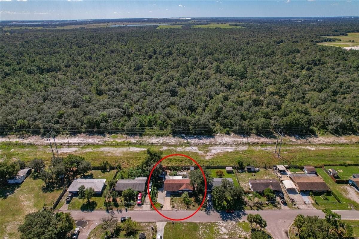 Aerial view - 4801 WESTON RD, BARTOW