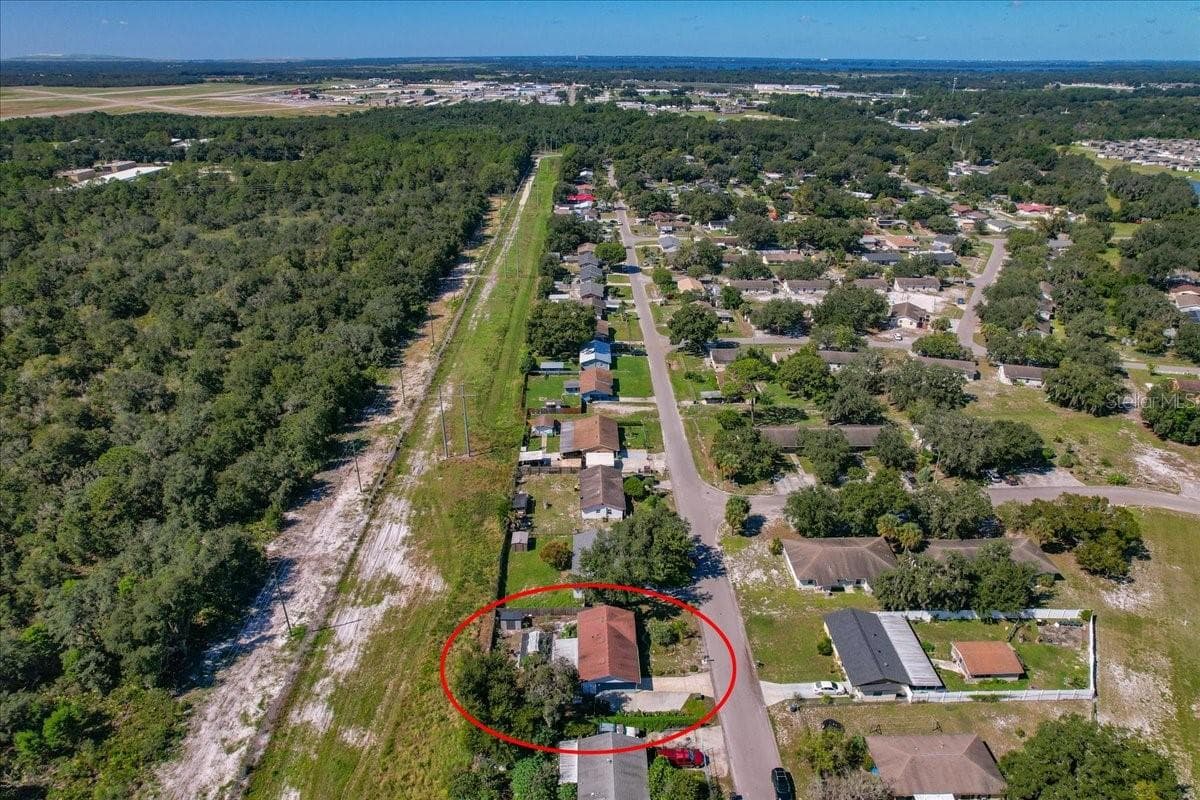 Aerial view - 4801 WESTON RD, BARTOW