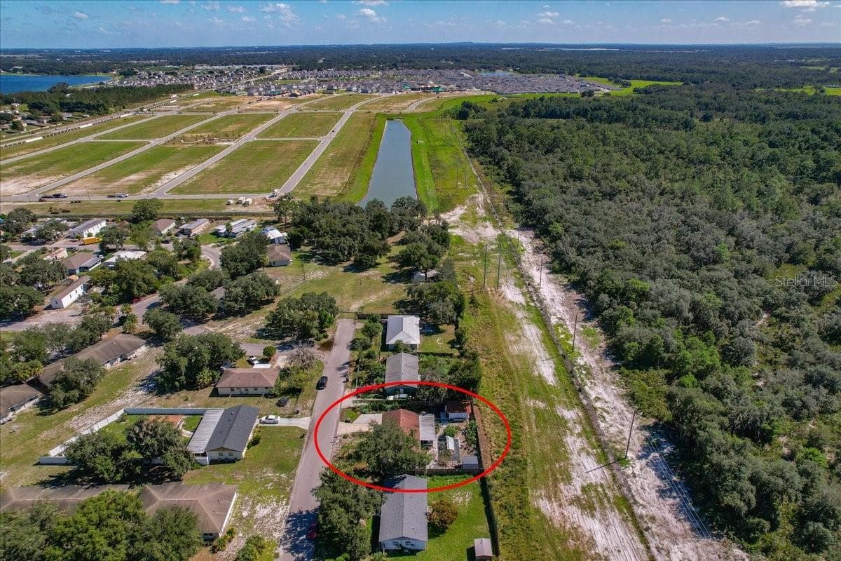 Aerial view - 4801 WESTON RD, BARTOW
