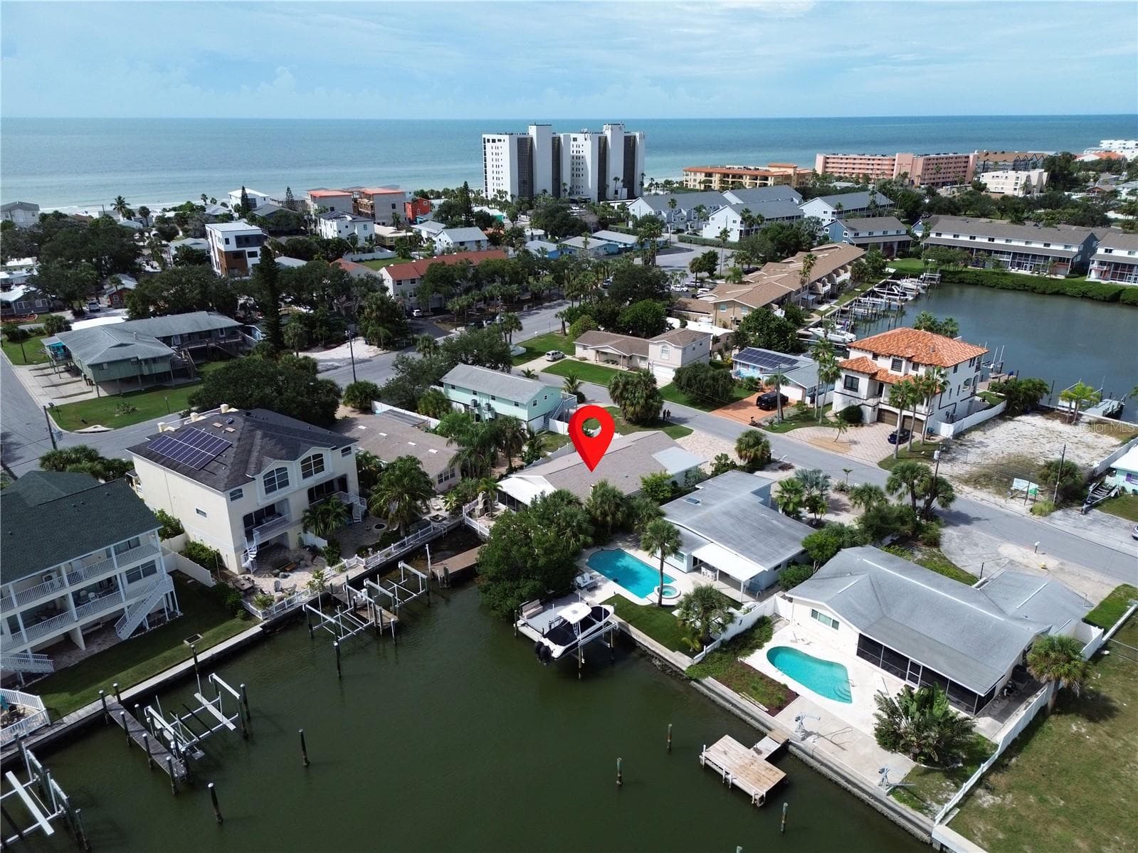 Aerial - 307 LA HACIENDA DR, INDIAN ROCKS BEACH