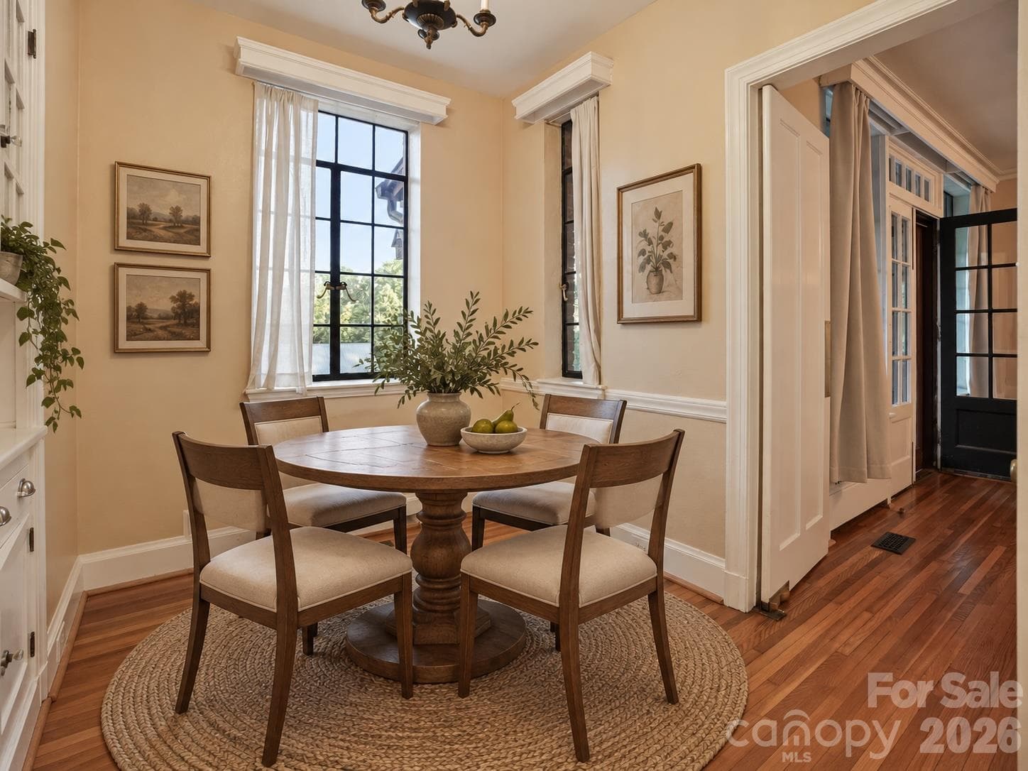 staged kitchen nook - 1220 N Piedmont Avenue, Kings Mountain