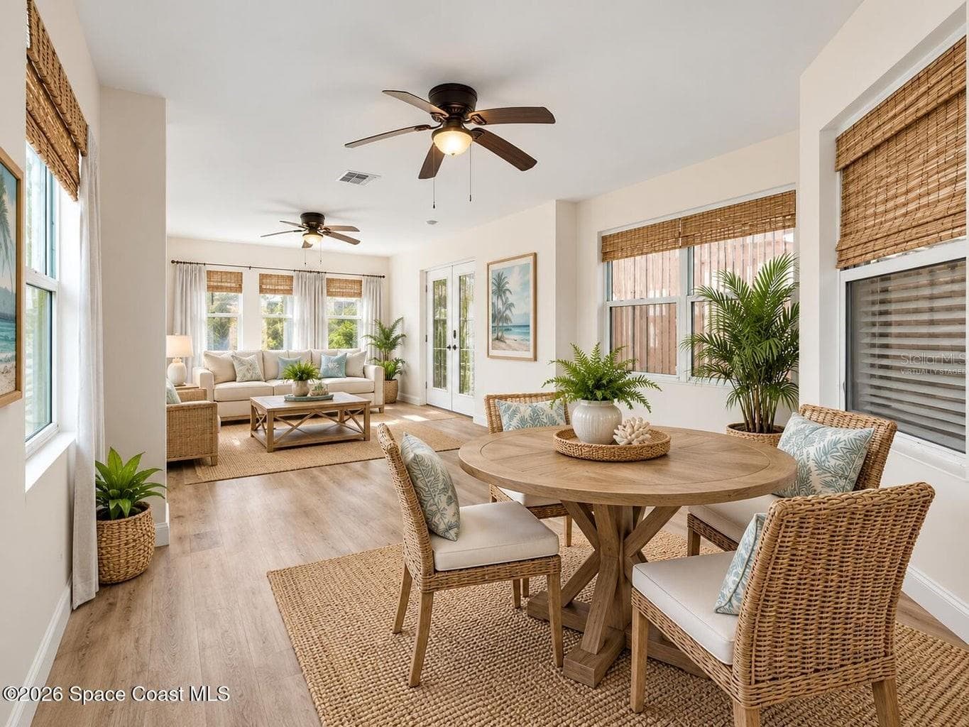 Virtually Staged Florida Room - 1882 BARRINGTON CIR, ROCKLEDGE