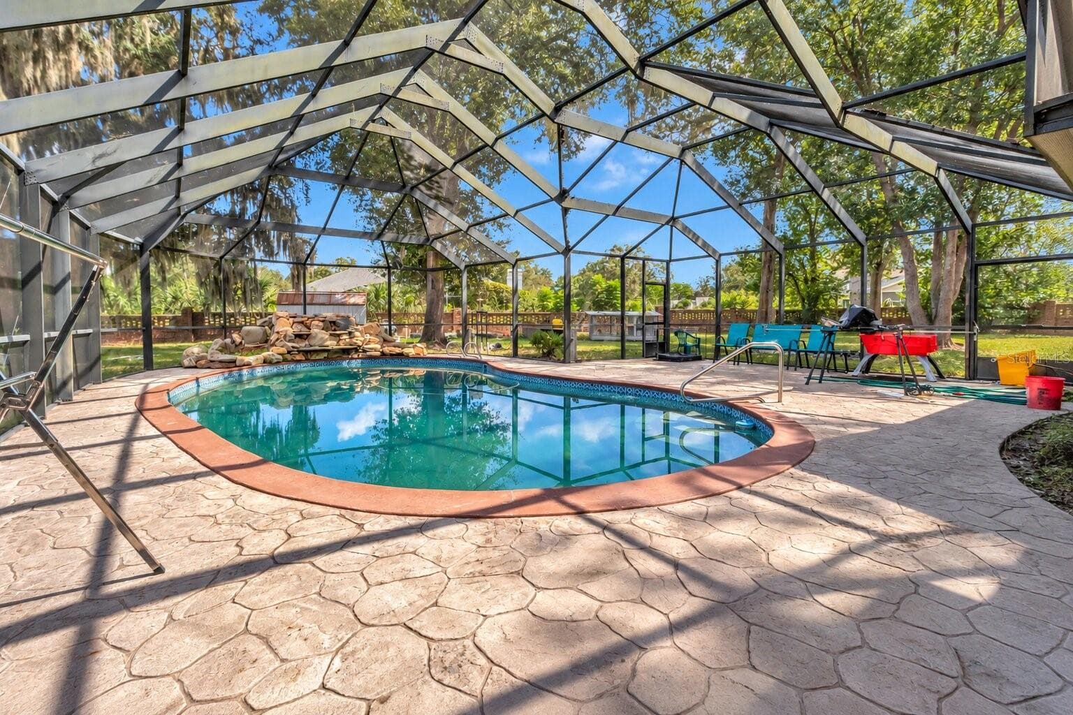 Pool Area - 1351 MARKHAM WOODS RD, LONGWOOD