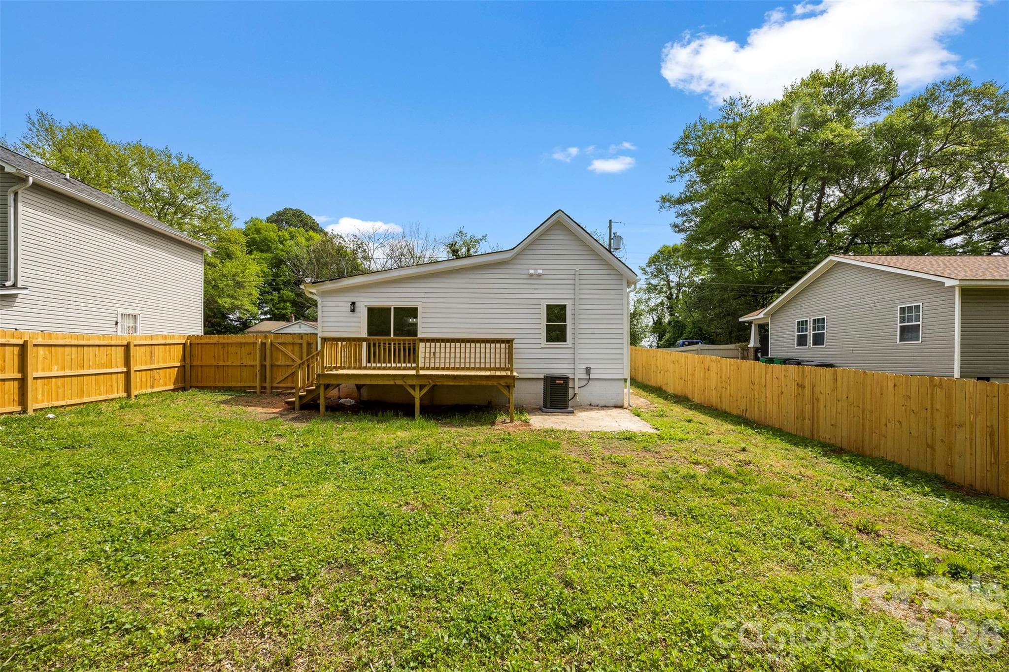 Large fenced in yard - 2942 Reid Avenue, Charlotte