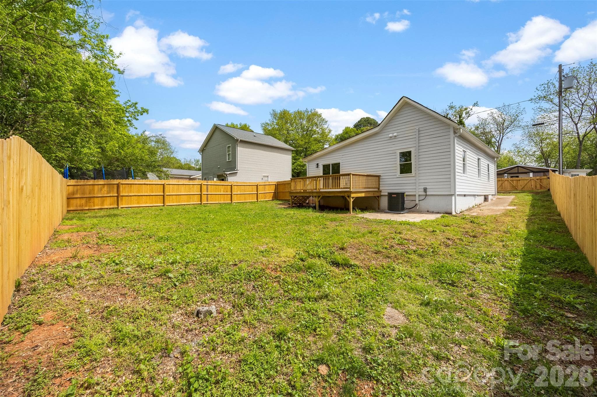 Large fenced in yard - 2942 Reid Avenue, Charlotte