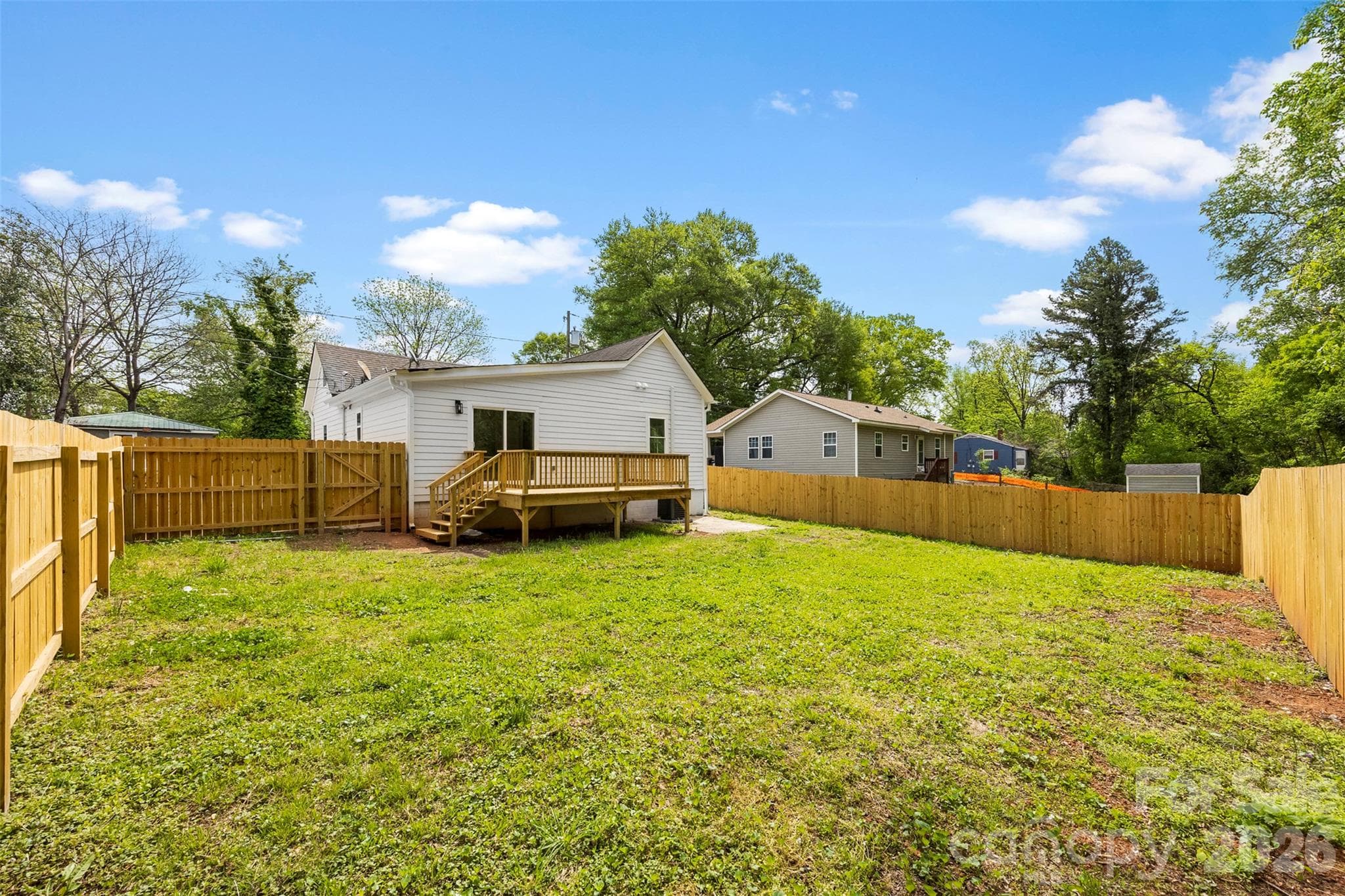 Large fenced in yard - 2942 Reid Avenue, Charlotte