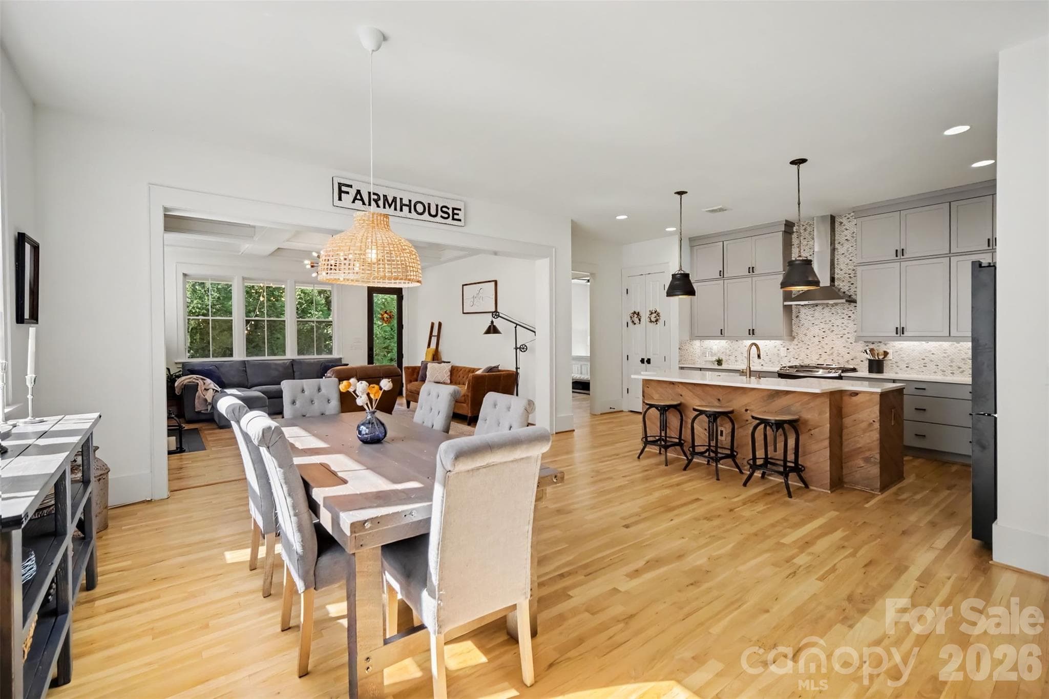 Open floor plan dining room/ kitchen and living room - 206 June Bug Lane, Fort Mill