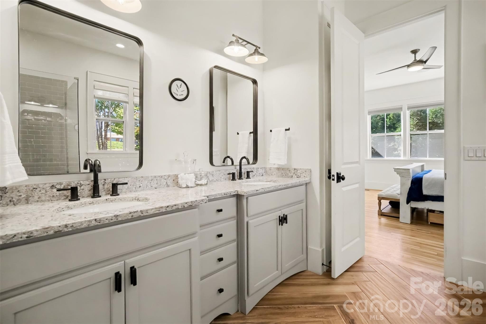 Primary Bathroom with double vanity, large shower and garden tub - 206 June Bug Lane, Fort Mill