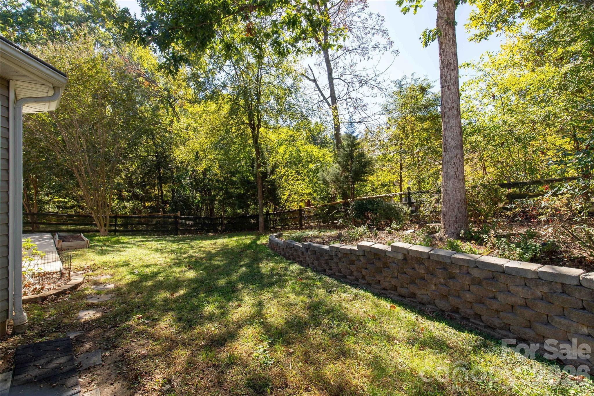fenced back yard - 3820 Planters Watch Drive, Charlotte