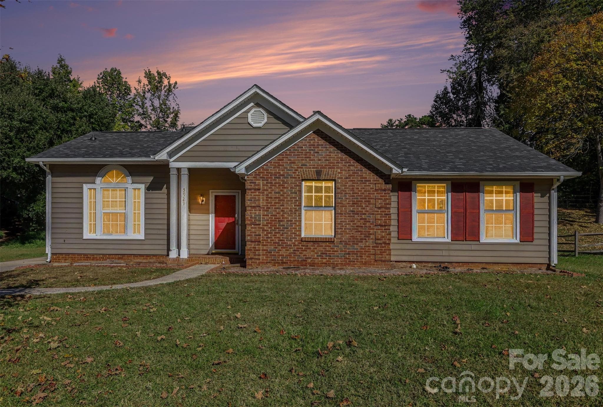 Virtual twilight - 5929 Old Meadow Road, Charlotte