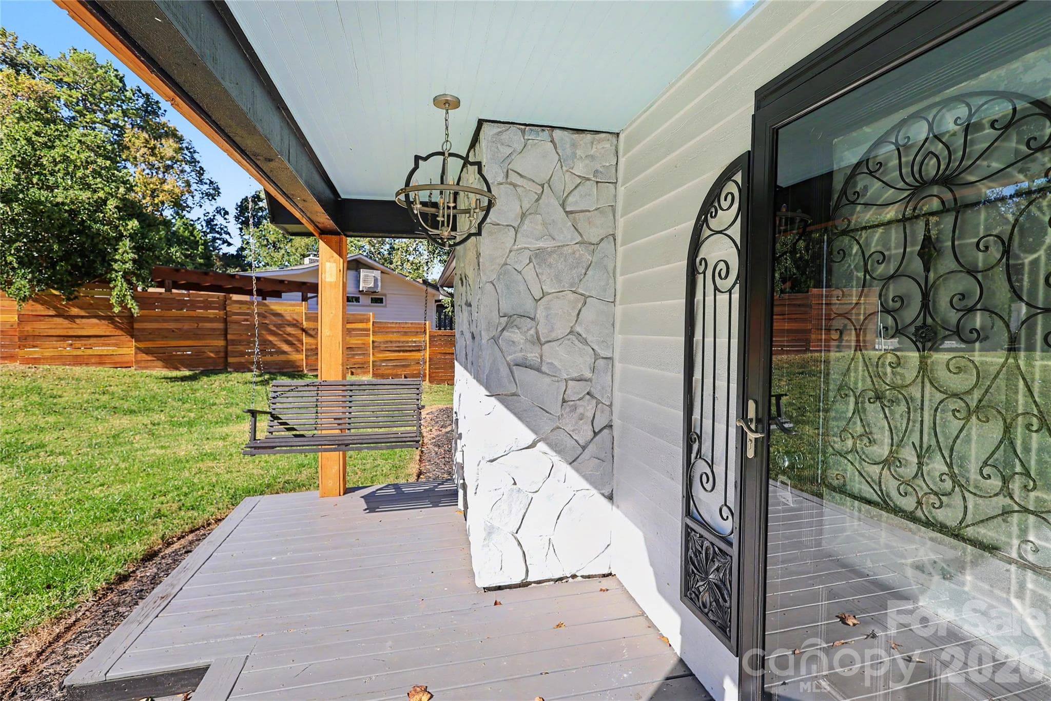 Front Porch with swing - 3121 Lakeside Circle, Belmont