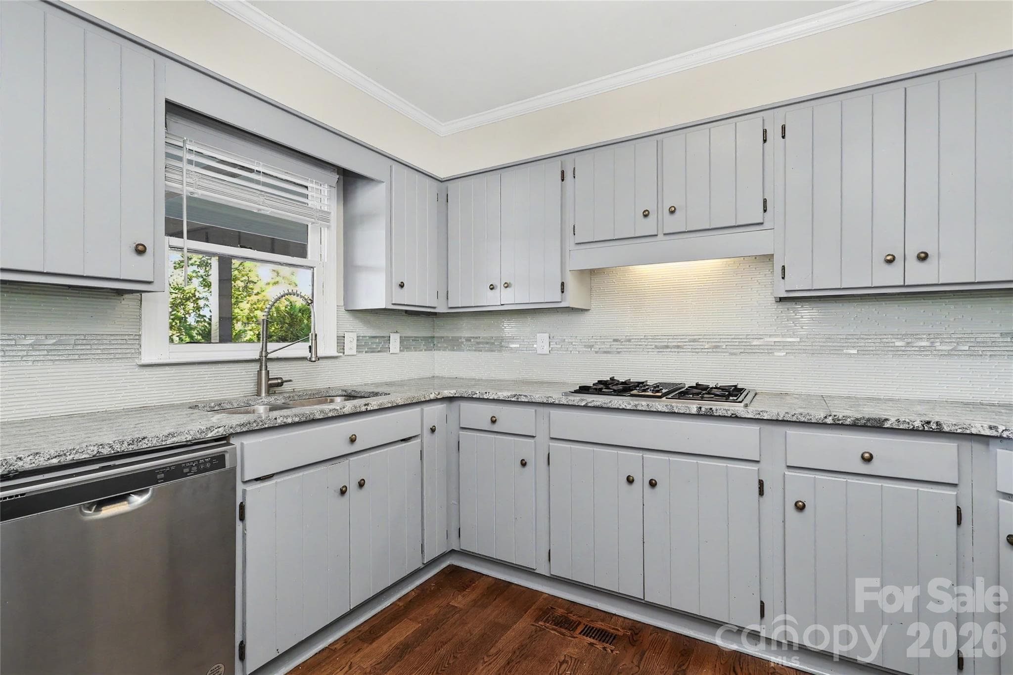 Kitchen with close up look at counters, sink and cabinets - 3121 Lakeside Circle, Belmont