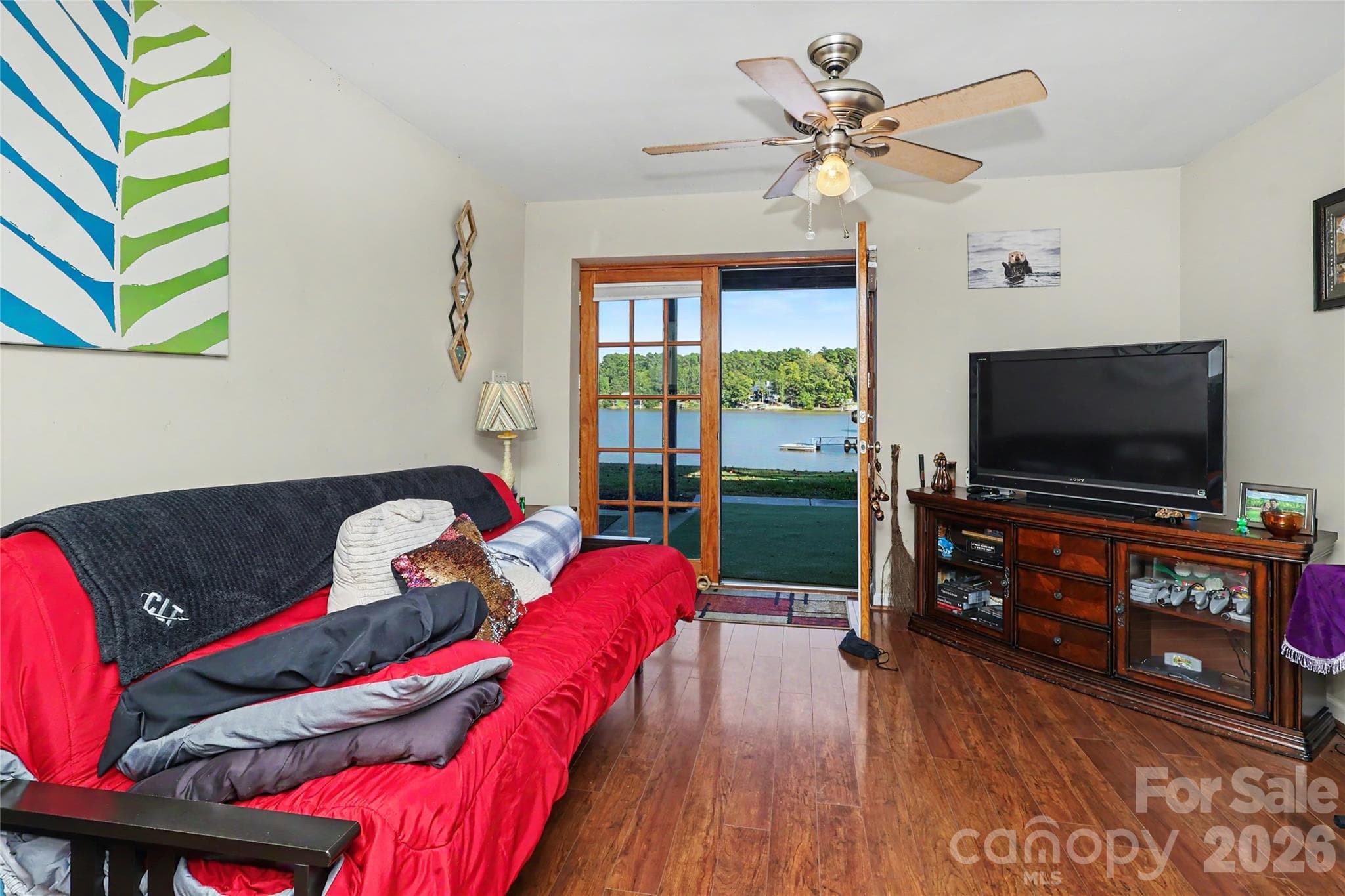 Lower Level Efficiency Den area.  This area includes a walk-in closet and full bath - 3121 Lakeside Circle, Belmont